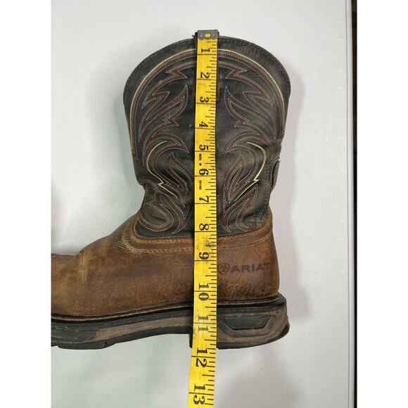 Ariat Men\'s WorkHog XT Cottonwood Soft Toe Brown Work Boot Size 10D main image 10